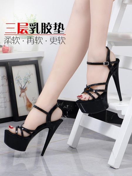 sandals charm2021 15cm steel pipe dance car shoes female waterproof platform model show hentian high anti slip thin heel cool1, Black
sandals charm2021 15cm steel pipe dance car shoes female waterproof platform model show hentian high anti slip thin heel cool1, Black
