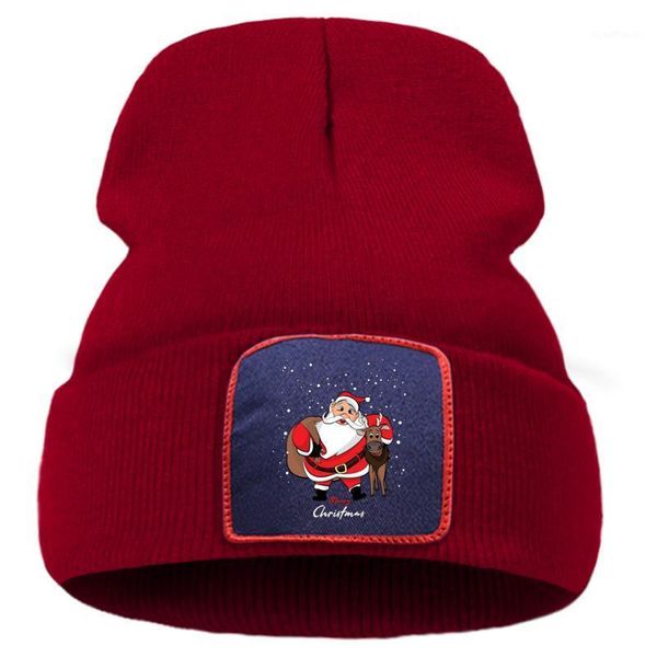 christmas print with deer and santa in snow mens knit hat outdoor warm ski hats for women autumn sofe cotoon man winter caps1
christmas print with deer and santa in snow mens knit hat outdoor warm ski hats for women autumn sofe cotoon man winter caps1