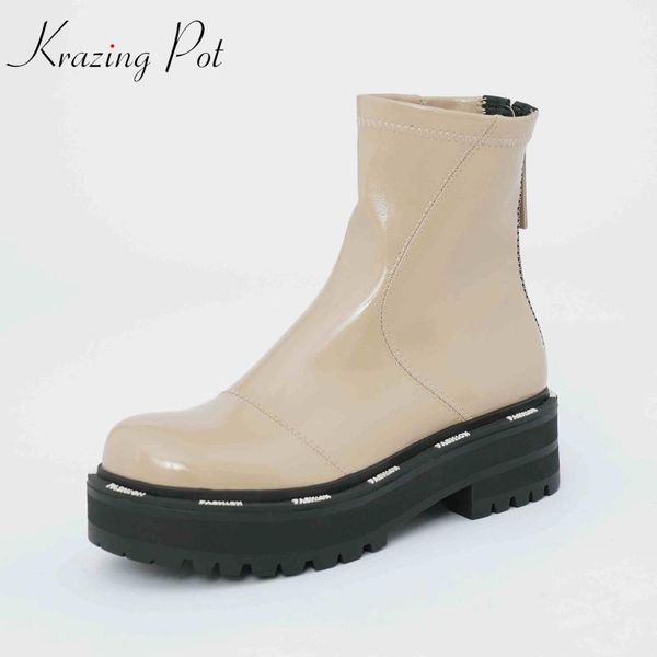 boots krazing pot riding energy handmade mixed colors platform round toe med heel back zipper gorgeous dress knee-high l921, Black
boots krazing pot riding energy handmade mixed colors platform round toe med heel back zipper gorgeous dress knee-high l921, Black