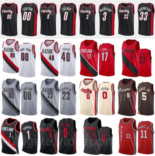 75th anniversary print basketball cj mccollum jersey 3 robert covington 33 anfernee simons 1 nassir little 9 damian lillard 0 jusuf nurkic 2, Black;red
75th anniversary print basketball cj mccollum jersey 3 robert covington 33 anfernee simons 1 nassir little 9 damian lillard 0 jusuf nurkic 2, Black;red