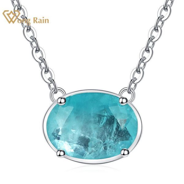 wong rain vintage 100% 925 sterling silver oval cut paraiba tourmaline gemstone wedding pendent necklace fine jewelry wholesale q1219, Golden;silver
wong rain vintage 100% 925 sterling silver oval cut paraiba tourmaline gemstone wedding pendent necklace fine jewelry wholesale q1219, Golden;silver