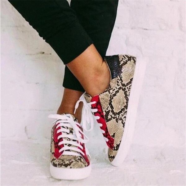 woman snake pattern vulcanized round toe flats female lace up shoes ladies women spring autumn walking footwear plus size 2020 #7w2y
woman snake pattern vulcanized round toe flats female lace up shoes ladies women spring autumn walking footwear plus size 2020 #7w2y