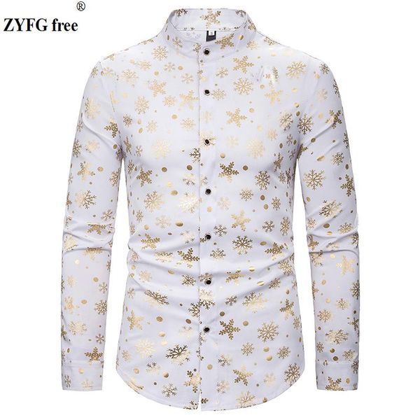 men's casual shirts 2021 men spring long sleeve shirt mens fashion style snowflake bronzing printing pattern stand neck, White;black
men's casual shirts 2021 men spring long sleeve shirt mens fashion style snowflake bronzing printing pattern stand neck, White;black