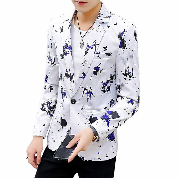 men's suits & blazers spring autumn men suit blazer jacket large size fashion slim flower coat blue purple white red outerwear 6xl male, White;black
men's suits & blazers spring autumn men suit blazer jacket large size fashion slim flower coat blue purple white red outerwear 6xl male, White;black