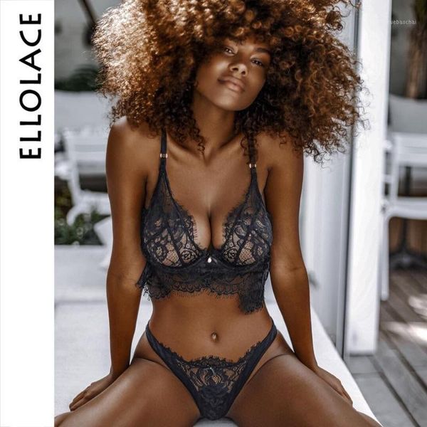 ellolace eyelashes lace lingerie set underwear women bow tie wireless bralette transparent hollow out bra and panty set1, Red;black
ellolace eyelashes lace lingerie set underwear women bow tie wireless bralette transparent hollow out bra and panty set1, Red;black