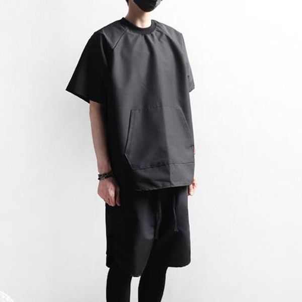 men's t-shirts t-shirt south korean summer round neck short sleeve irregular bottom with loose half trend, White;black
men's t-shirts t-shirt south korean summer round neck short sleeve irregular bottom with loose half trend, White;black