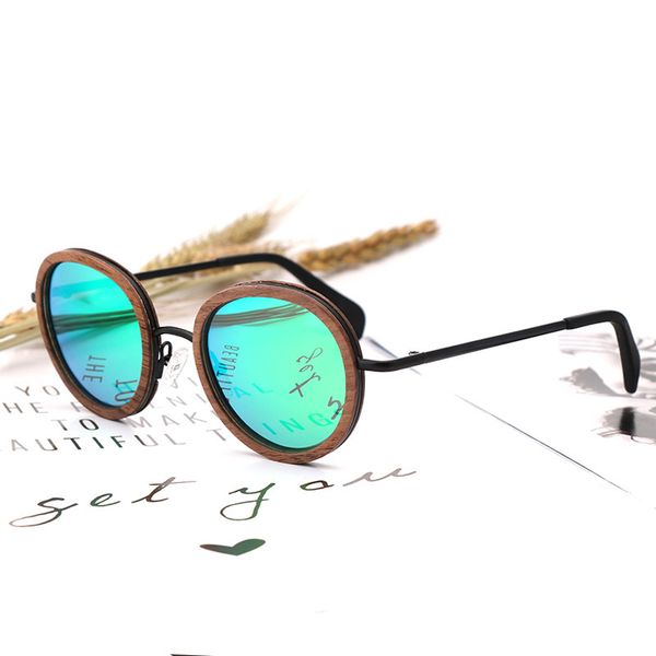 round wood sunglasses men women brand design fashion ultralight sun glass polarized lens uv400, White;black
round wood sunglasses men women brand design fashion ultralight sun glass polarized lens uv400, White;black