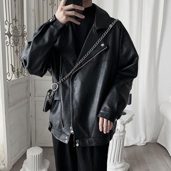 black leather jacket men's fashion casual loose motorcycle jackets mens streetwear wild hip hop bomber jacket men s-2xl
black leather jacket men's fashion casual loose motorcycle jackets mens streetwear wild hip hop bomber jacket men s-2xl