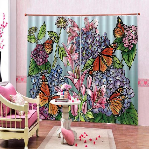pastoral oil painting colorful butterfly flower p printed window curtain for living room bedroom blackout drapes decor sets
pastoral oil painting colorful butterfly flower p printed window curtain for living room bedroom blackout drapes decor sets