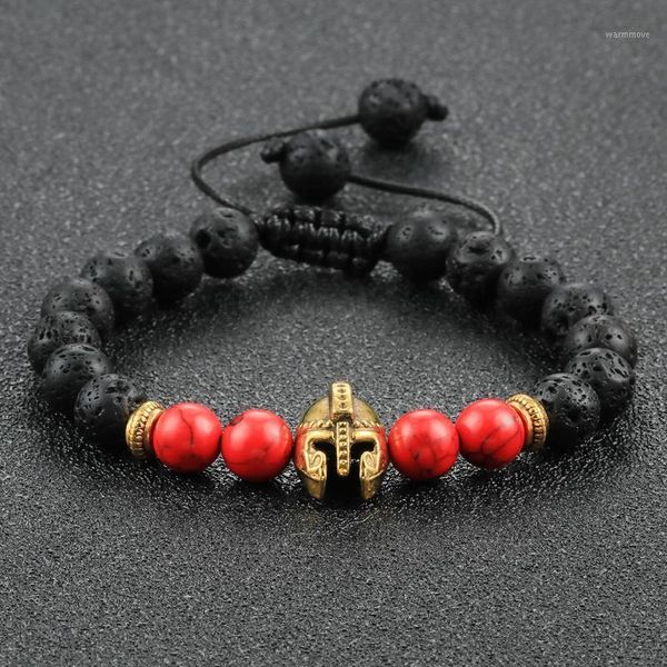 Charm Roman Knight Spartan Warrior Gladiator Helmet Bracelet Men Stone Bead Bracelet Vintage Yoga Elastic Drop Shipping1, Black
Charm Roman Knight Spartan Warrior Gladiator Helmet Bracelet Men Stone Bead Bracelet Vintage Yoga Elastic Drop Shipping1, Black
