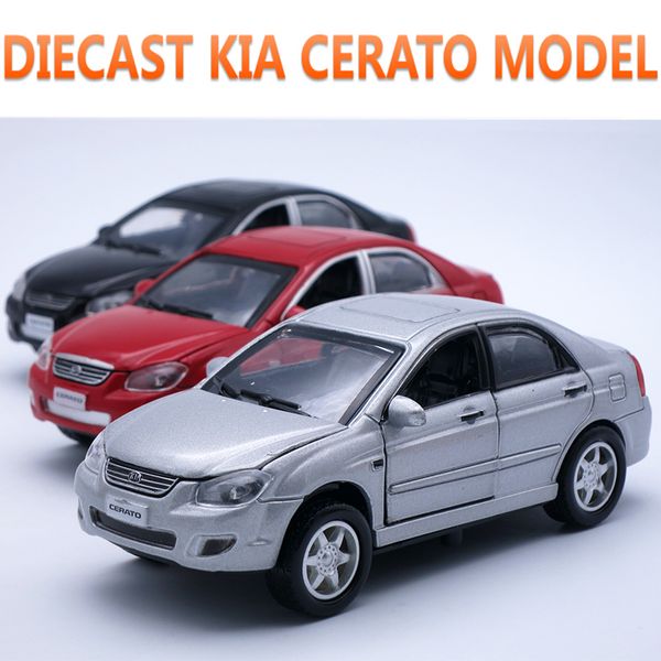 13cm Length Diecast Car, Alloy Cerato Kia Model, Boy/kids Metal Toys With Openable Door/pull Back Function/gift Box/light/sound