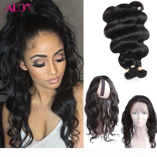 8a grade 360 lace frontal with 3 bundles brazilian virgin hair body wave weaves with full frontal closure pre plucked 4 pcs lot, Black
8a grade 360 lace frontal with 3 bundles brazilian virgin hair body wave weaves with full frontal closure pre plucked 4 pcs lot, Black