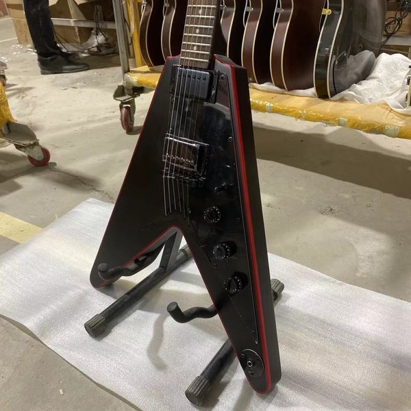 fly-v version electric guitar black color red binding rosewood fingerboard mahogany body guitarar
fly-v version electric guitar black color red binding rosewood fingerboard mahogany body guitarar