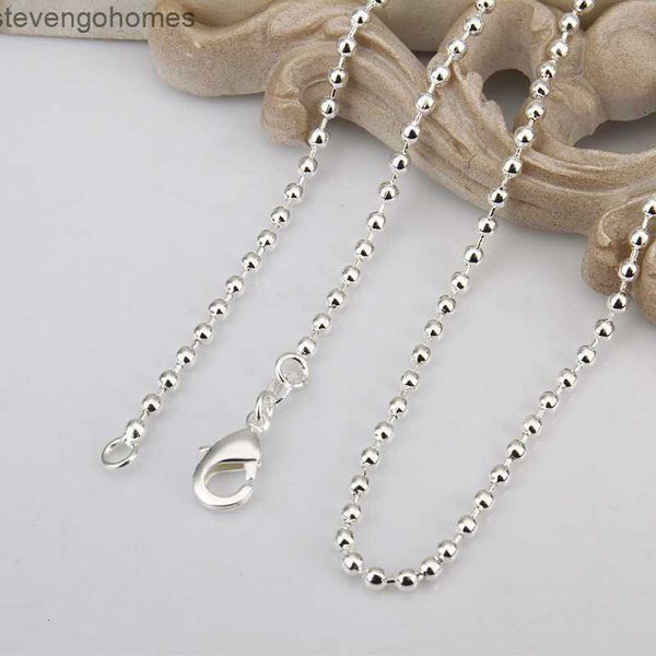 factorye31xplated 2mm round bead necklace single silver chain with pendant, simple and fashionable accessories
factorye31xplated 2mm round bead necklace single silver chain with pendant, simple and fashionable accessories