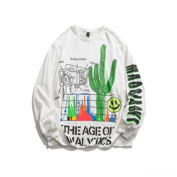 xtuvm street men's fashion brand spring and printed couple wear cactus sweatersweater sweater neck loose cotton round autumn long sleev, Black
xtuvm street men's fashion brand spring and printed couple wear cactus sweatersweater sweater neck loose cotton round autumn long sleev, Black