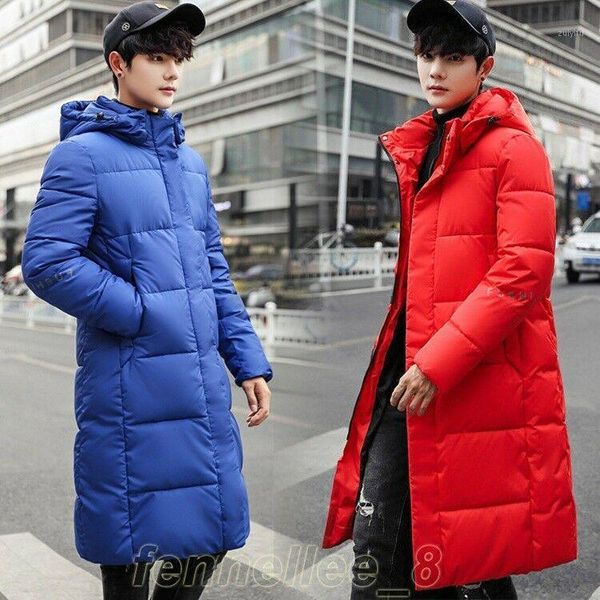 mens winter hooded padded cotton long thicken parka warm coat outerwear g071, Black
mens winter hooded padded cotton long thicken parka warm coat outerwear g071, Black