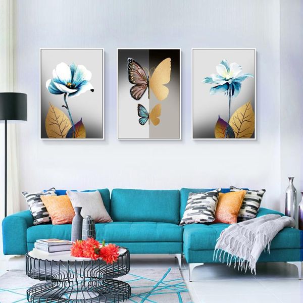 paintings nordic fresh style blue flowers yellow butterfly canvas print painting poster wall art pictures for living room home decor
paintings nordic fresh style blue flowers yellow butterfly canvas print painting poster wall art pictures for living room home decor