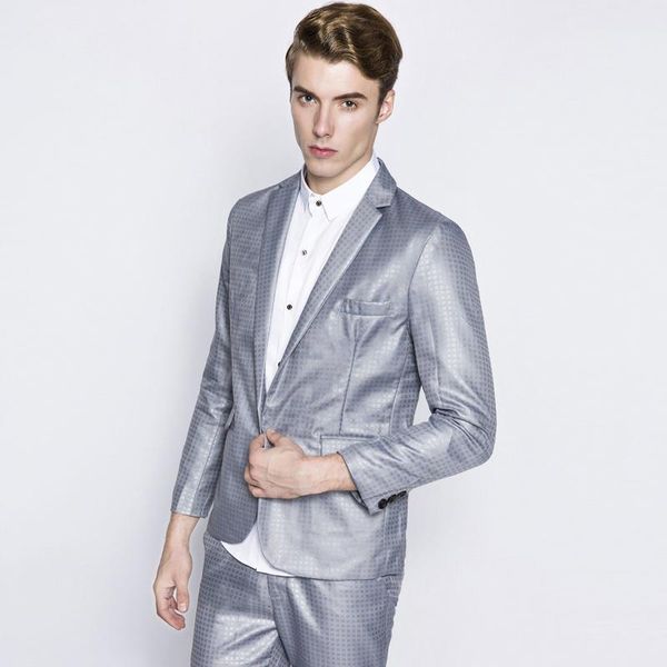 men's suits & blazers 2pcs wedding groom suit with pants mens fashion casual print slim fit one button business formal party dress male, White;black
men's suits & blazers 2pcs wedding groom suit with pants mens fashion casual print slim fit one button business formal party dress male, White;black