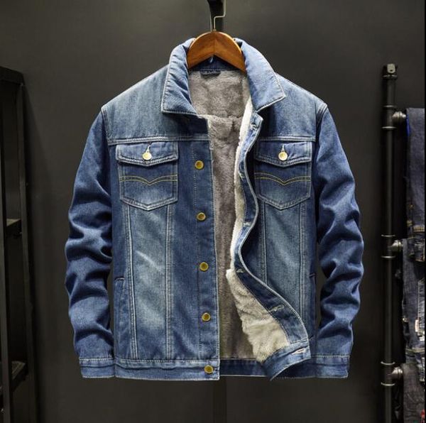men denim jacket winter warm fleece jean jackets outerwear warm denim coats male cowboy plus size s-5xl, Black;brown
men denim jacket winter warm fleece jean jackets outerwear warm denim coats male cowboy plus size s-5xl, Black;brown
