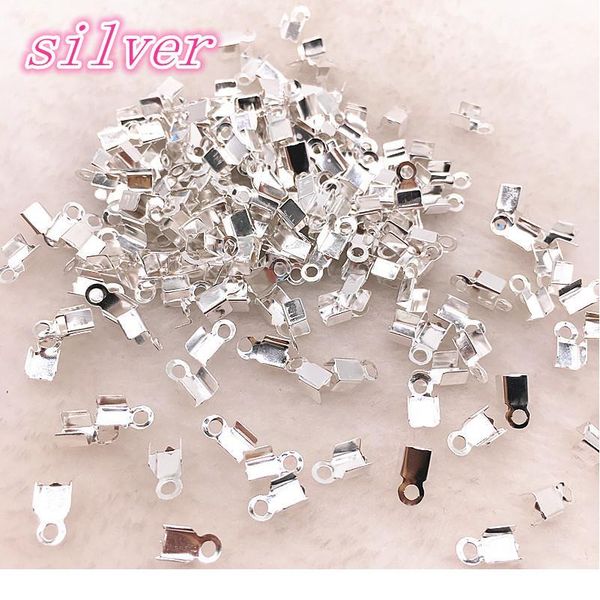 200pcs/lot 2x6mm crimp beads cove clasps cord end caps string ribbon leather clip foldover for necklace co qylybr
200pcs/lot 2x6mm crimp beads cove clasps cord end caps string ribbon leather clip foldover for necklace co qylybr