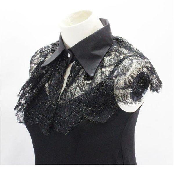 women retro crochet floral lace fake collar pointed lapel detachable half shirt wom qylstp, White
women retro crochet floral lace fake collar pointed lapel detachable half shirt wom qylstp, White