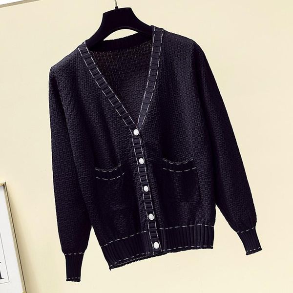 women's knits & tees 2021 autumn sweaters woman korean black white elasticity long sleeve v neck female cardigan women sweater knitwea
women's knits & tees 2021 autumn sweaters woman korean black white elasticity long sleeve v neck female cardigan women sweater knitwea