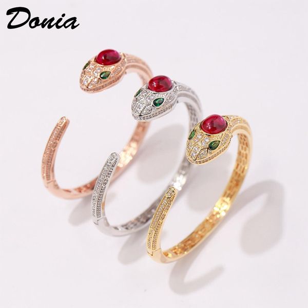 donia jewelry three color electroplating exaggerated micro inlay zircon ferocious animal adjustable bracelet personalized birthday gift, Black
donia jewelry three color electroplating exaggerated micro inlay zircon ferocious animal adjustable bracelet personalized birthday gift, Black