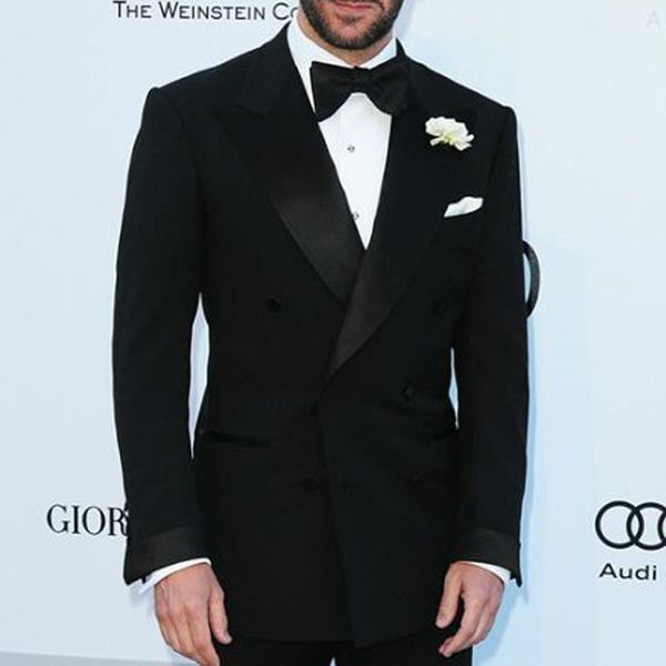 two piece black business party men suits 2020 double breasted formal style custom made wedding groom tuxedos jacket pants1, White;black
two piece black business party men suits 2020 double breasted formal style custom made wedding groom tuxedos jacket pants1, White;black