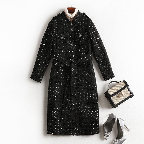 2021 new female black woollen point large 5xl wool outerwear fashion trench coat mujer winter belt iyxq
2021 new female black woollen point large 5xl wool outerwear fashion trench coat mujer winter belt iyxq