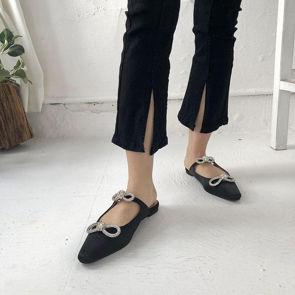 slippers fashion women round toe slides bow design rhinestone shoes woman beige black casual comfort mules flats ladies
slippers fashion women round toe slides bow design rhinestone shoes woman beige black casual comfort mules flats ladies