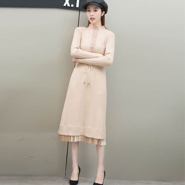 winter dress of apricot women knitted nightgown 2020 new autumn fashion korean fine korean coffee women's clothing hj032, Black;gray
winter dress of apricot women knitted nightgown 2020 new autumn fashion korean fine korean coffee women's clothing hj032, Black;gray