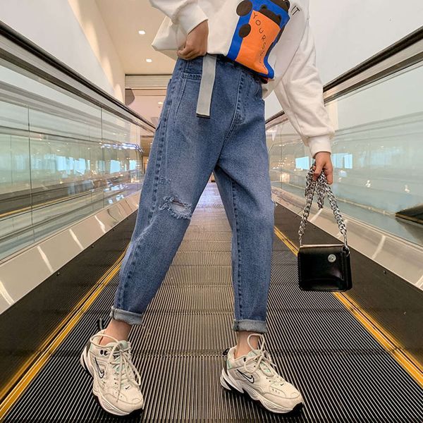 girls' jeans and autumn 2021 new foreign style korean version chinese university leisure pants spring wear children's, Blue
girls' jeans and autumn 2021 new foreign style korean version chinese university leisure pants spring wear children's, Blue