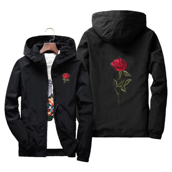 nianjeep spring and summer thin jacket men long sleeve black zipper windbreaker men hip hop rose embroidery jackets coat 4xl t200103, Black;brown
nianjeep spring and summer thin jacket men long sleeve black zipper windbreaker men hip hop rose embroidery jackets coat 4xl t200103, Black;brown