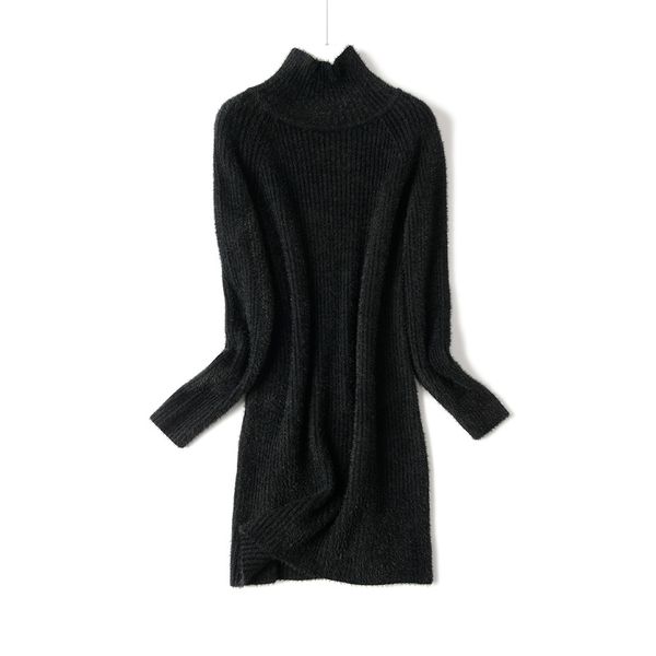 2021 new autumn winter half turtleneck short lantern sleeve thick sweater women loose mini female chic straight dress eltp, White;black
2021 new autumn winter half turtleneck short lantern sleeve thick sweater women loose mini female chic straight dress eltp, White;black
