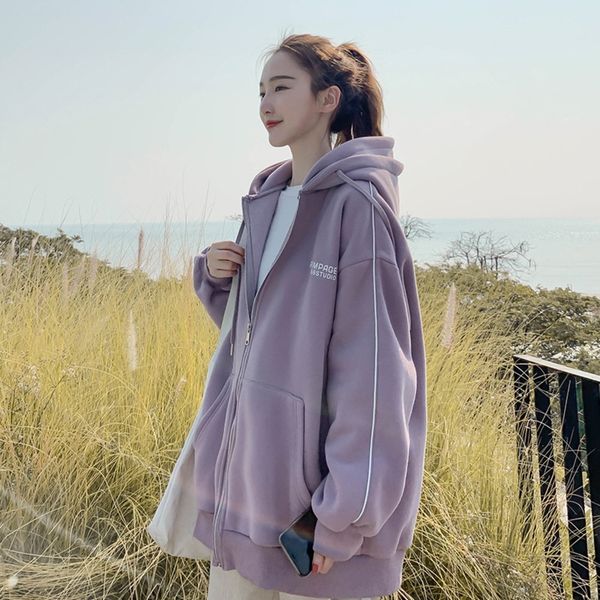 hooded women's loose korean version students' casual style new sweater sweater spring and autumn mid long 2020 0ibjp, Black
hooded women's loose korean version students' casual style new sweater sweater spring and autumn mid long 2020 0ibjp, Black