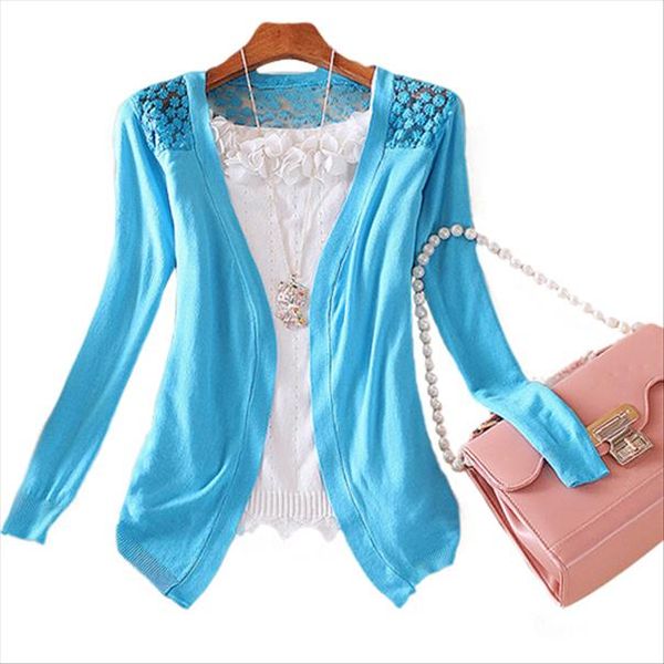 lady korean style candy color crochet knit coat sweater cardigan summer crochet blouse retail wholesale 6dqc, White;black
lady korean style candy color crochet knit coat sweater cardigan summer crochet blouse retail wholesale 6dqc, White;black