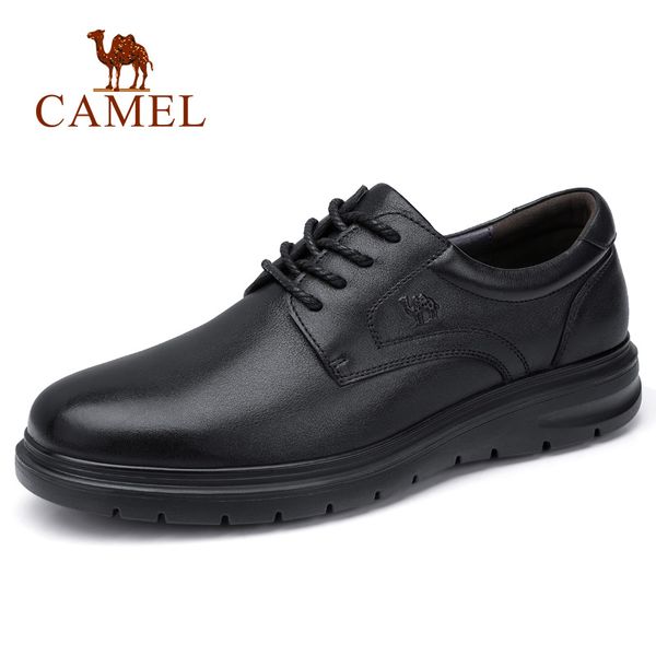 camel autumn genuine men business casual office formal natural leather shoes man dad flats, Red;white
camel autumn genuine men business casual office formal natural leather shoes man dad flats, Red;white
