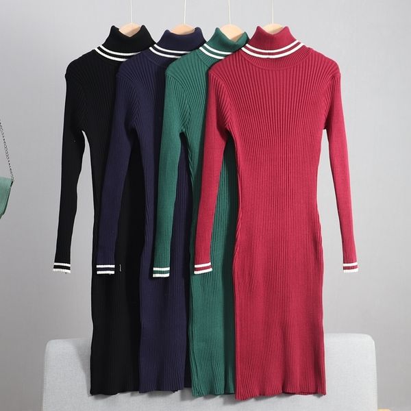 gigogou striped women long knit maxi sweater dress elegant blue yellow ribbed bodycon dress fall winter turtleneck pull dresses 201125, Black;gray
gigogou striped women long knit maxi sweater dress elegant blue yellow ribbed bodycon dress fall winter turtleneck pull dresses 201125, Black;gray