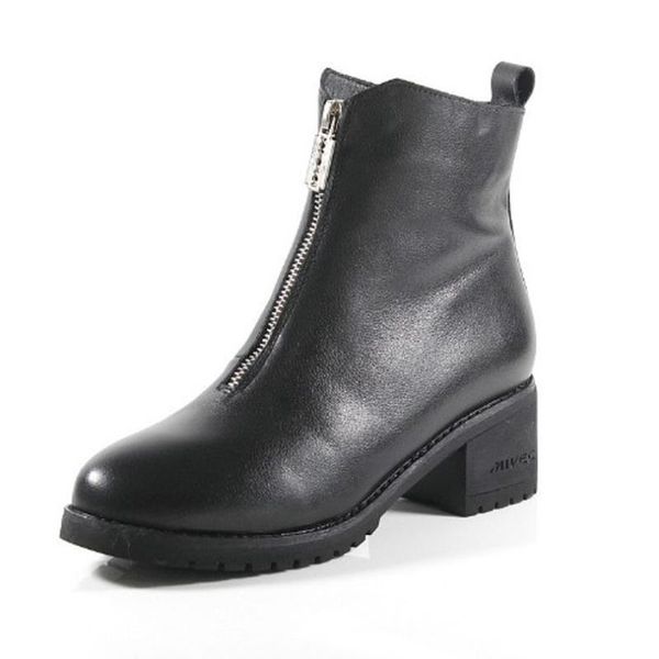 female genuine cow leather woman shoes ankle black boots zipper med heels height height increasing riding normal size 2020
female genuine cow leather woman shoes ankle black boots zipper med heels height height increasing riding normal size 2020