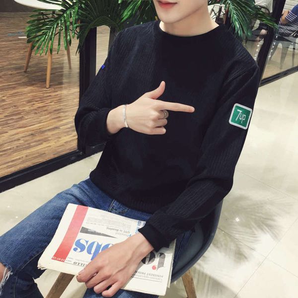 neck sweater casual armband men's round fattening and enlarging youth pullover baseball jacket trend slim coat, Gray
neck sweater casual armband men's round fattening and enlarging youth pullover baseball jacket trend slim coat, Gray
