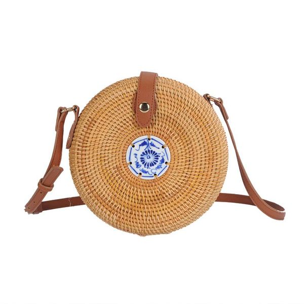 women straw bohemian bag female vintage round bag summer beach shoulder lady handmade rattan crossbody tote ss3147
women straw bohemian bag female vintage round bag summer beach shoulder lady handmade rattan crossbody tote ss3147