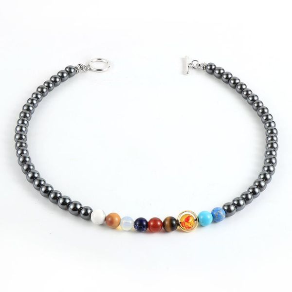 chokers eight planets natural stone necklace universe yoga chakra galaxy solar system beads for men women jewelry, Golden;silver
chokers eight planets natural stone necklace universe yoga chakra galaxy solar system beads for men women jewelry, Golden;silver