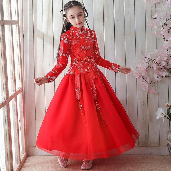 ethnic clothing girls hanfu cheongsam chi-pao perform dress kids dance elegant year princess children party wedding gown1, Red
ethnic clothing girls hanfu cheongsam chi-pao perform dress kids dance elegant year princess children party wedding gown1, Red