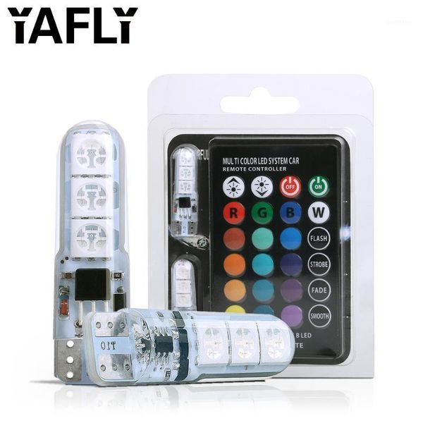 yafly 2x t10 194 168 w5w rgb led bulbs remote control -6 silicone shell strobe flash auto reading lamp car headlight light1
yafly 2x t10 194 168 w5w rgb led bulbs remote control -6 silicone shell strobe flash auto reading lamp car headlight light1
