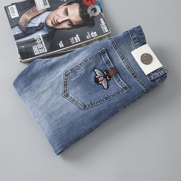 2019 summer hole blue embroidered bee men's personality fashion european style denim and jeans embroidered jeans trousers q8lzp
2019 summer hole blue embroidered bee men's personality fashion european style denim and jeans embroidered jeans trousers q8lzp