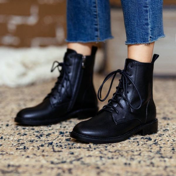 sklfgxzy 2020 new winter english style martin's boots women boots scooter genuine leather to keep warm short women shoes, Black
sklfgxzy 2020 new winter english style martin's boots women boots scooter genuine leather to keep warm short women shoes, Black