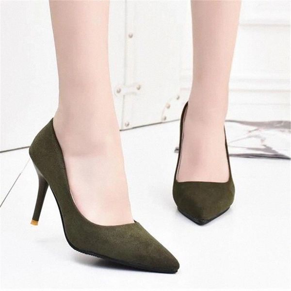 women pumps fashion shoes all match thin high heel pointed toe flock wedding green heels green black luxury dress ladies #276t
women pumps fashion shoes all match thin high heel pointed toe flock wedding green heels green black luxury dress ladies #276t