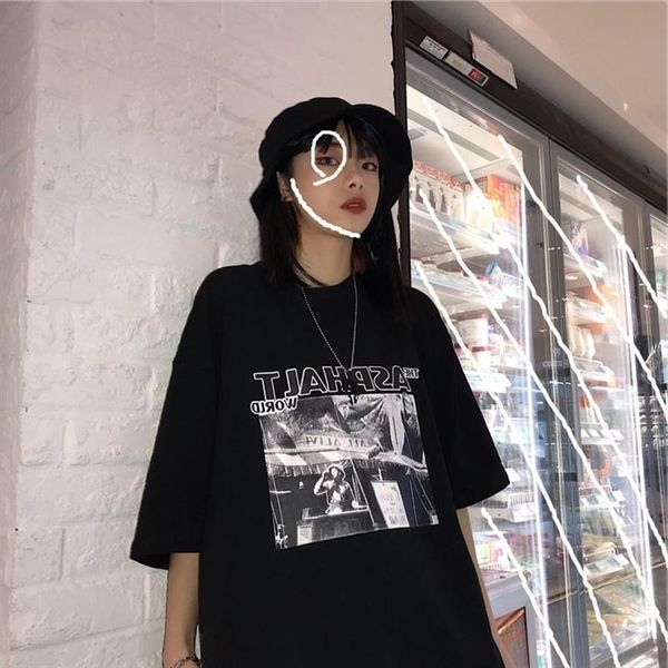 harajuku футболки женщины простой tops письмо отпечатано корейский летняя футболка хип-хоп стрит отдых все матч с коротким рукавом тройники, White
harajuku футболки женщины простой tops письмо отпечатано корейский летняя футболка хип-хоп стрит отдых все матч с коротким рукавом тройники, White