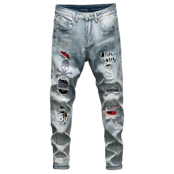 moruancle mens hi street destroyed jeans pants with patchwork fashion streetwear ripped denim trousers with holes washed blue
moruancle mens hi street destroyed jeans pants with patchwork fashion streetwear ripped denim trousers with holes washed blue