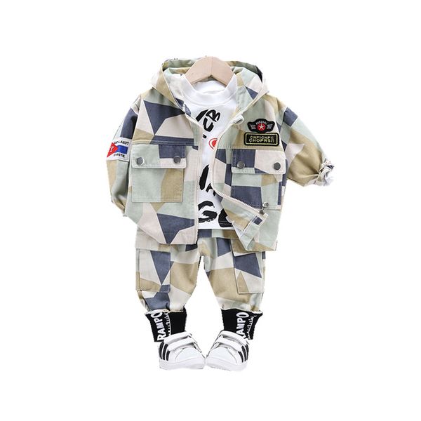 new spring children active clothes baby boys girls camouflage zipper jacket t shirt pants 3pcs/sets kids infant casual tracksuitx1019, White
new spring children active clothes baby boys girls camouflage zipper jacket t shirt pants 3pcs/sets kids infant casual tracksuitx1019, White